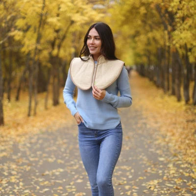 Манишка меховая с воротником-стойка 041502-0200 "Холти" в магазине Склад Медтехники