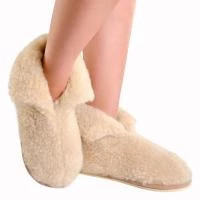 Тапочки "Теплушки" женские из натуральной шерсти (стелька с эффектом памяти) 030101-0200/э "Холти"